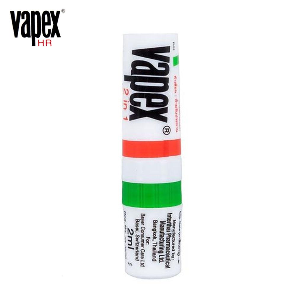 Vapex Назальный ингалятор с ментолом для облегчения заложенности головокружения и простуды 2 мл 1 шт. / 6 шт. - тайский 2 ml