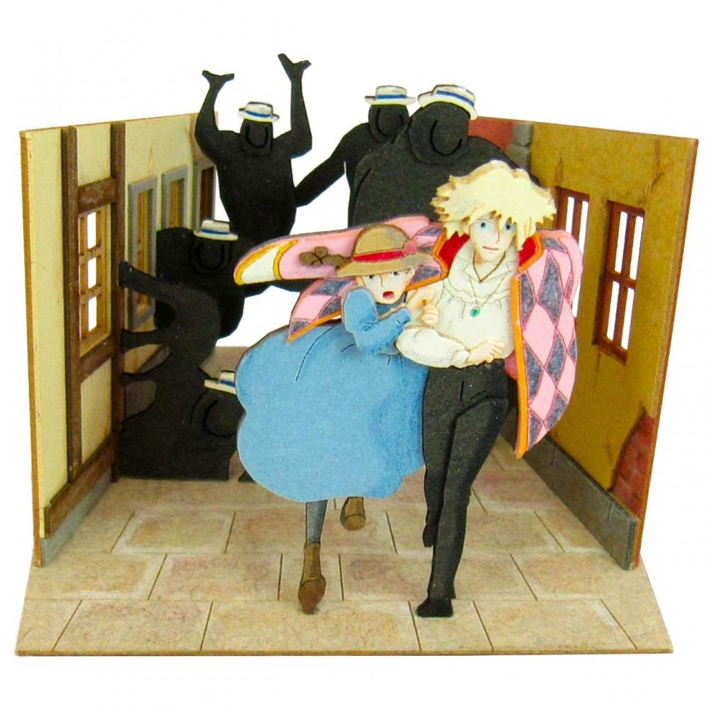 Sankei Studio Ghibli Mini Howl s Moving Castle Escape Howl and Sophie Немасштабная бумажная поделка MP07-32