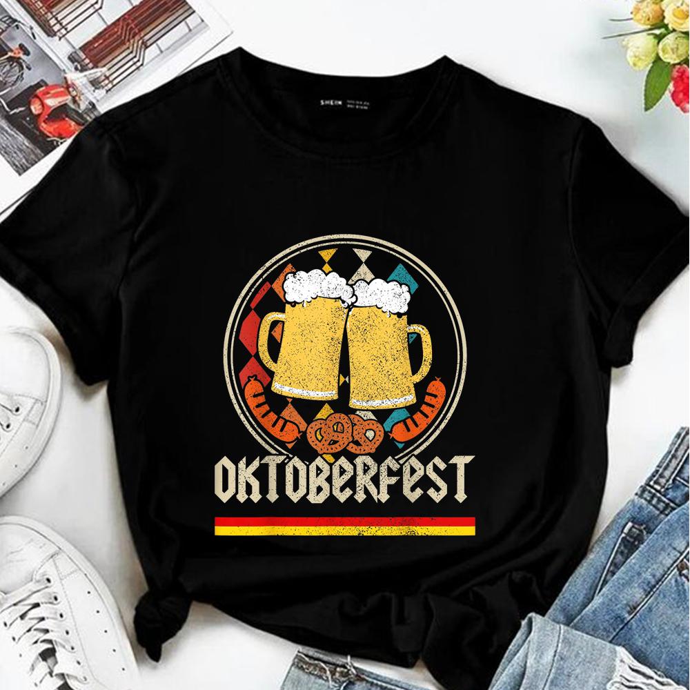 BEER DAY, модная футболка для девочек, свободная Y2K, простая черная футболка с рисунком, женская одежда, уличная одежда больших размеров с коротким рукавом, дизайн с принтом 4XL