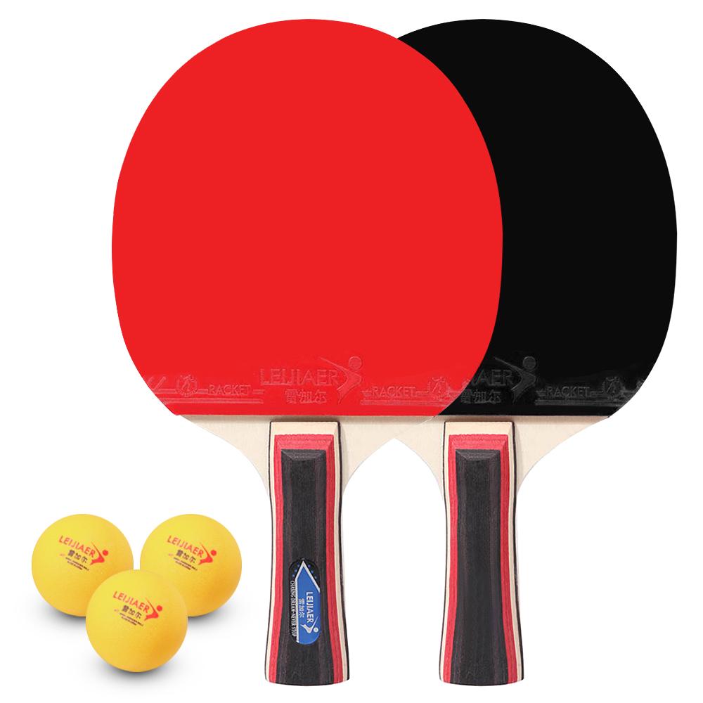  Набор из 2 игроков в пинг-понг, 2 ракетки для пинг-понга с 3 палочками Long Handle