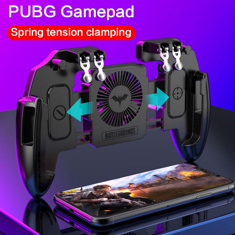   Joom Ручной игровой контроллер PUBG, триггерный геймпад с охлаждающим вентилятором для смартфона Android iOS