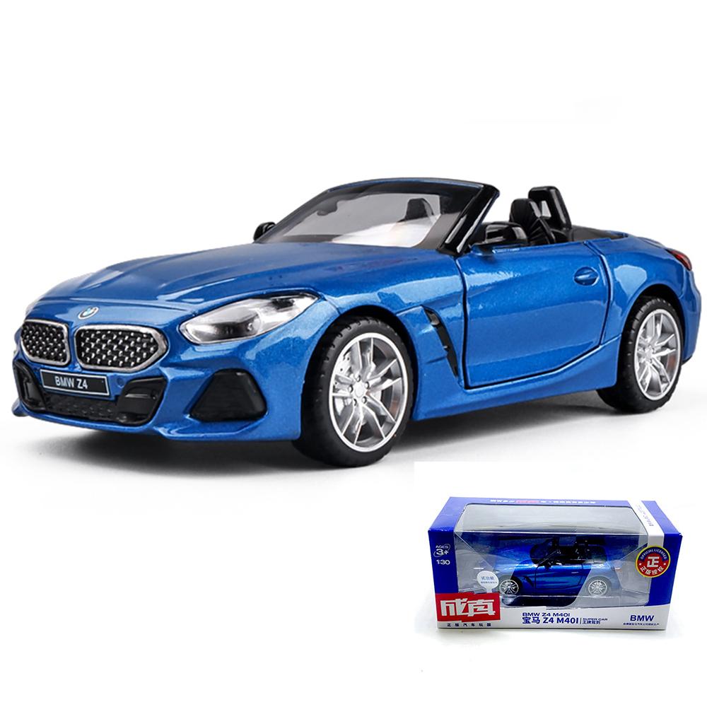 Масштаб 1/30 BMW Z4 M40i Кабриолет Модель автомобиля Литой игрушечный автомобиль Подарочная коллекция 1/30-Size:14*6*4.5cm синий