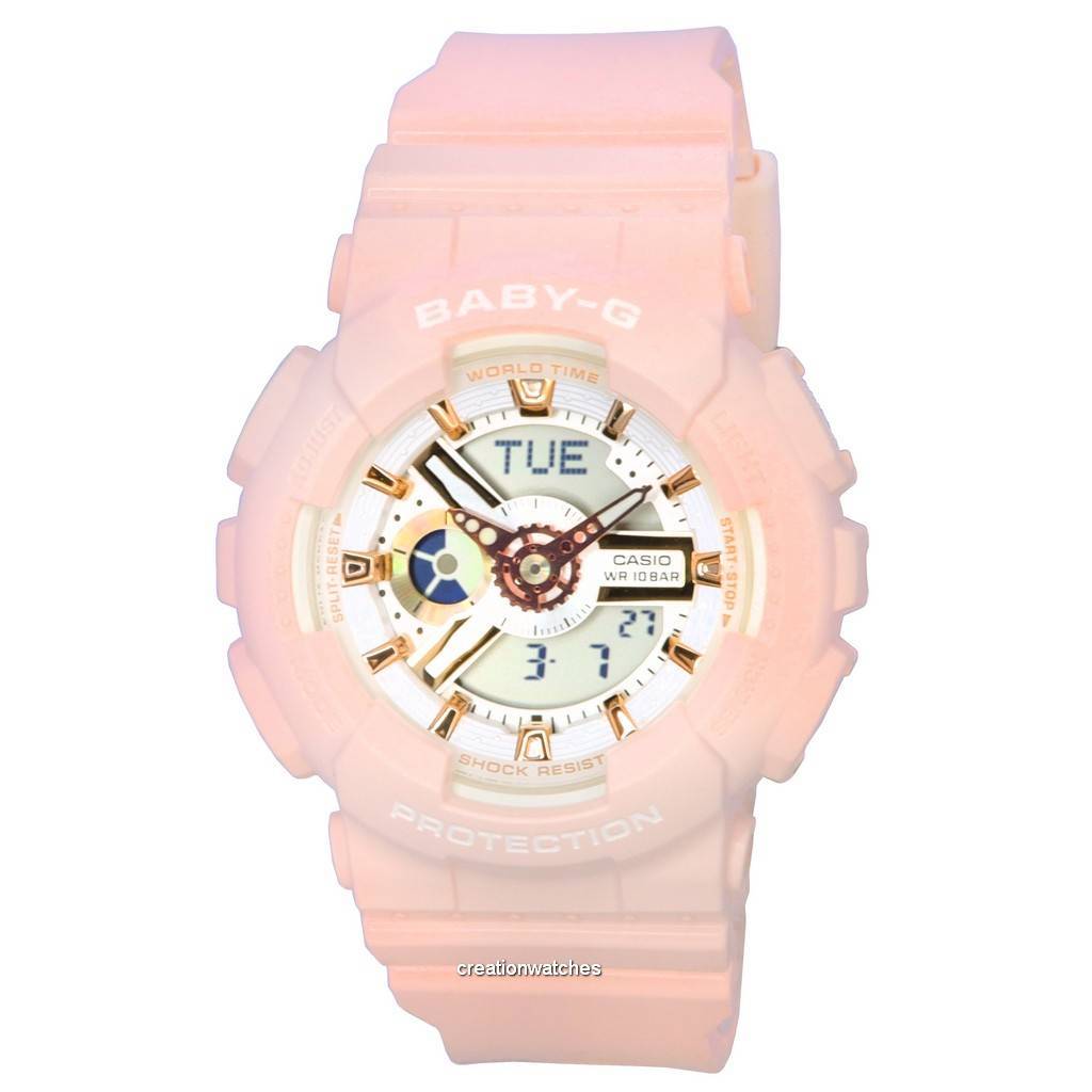 Casio Baby-G Analog Digital White Dial Quartz BA-110XRG-4A BA110XRG-4 100M женские часы