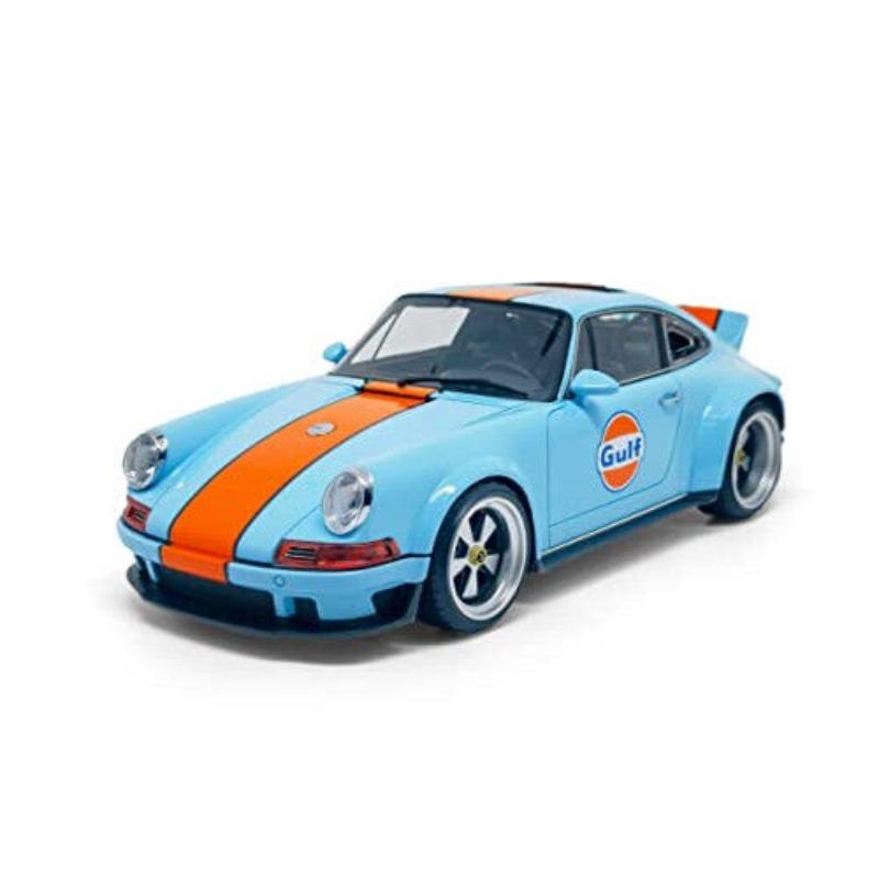 1/24 масштаб Porsche 964 Golf, модель игрушечного автомобиля из сплава, литье под давлением со звуковым светом, масштабная модель машинки, игрушка для мальчиков, подарок на день рождения, сувениры 1/24-Size:20*8.5*6cm оранжевый/синий