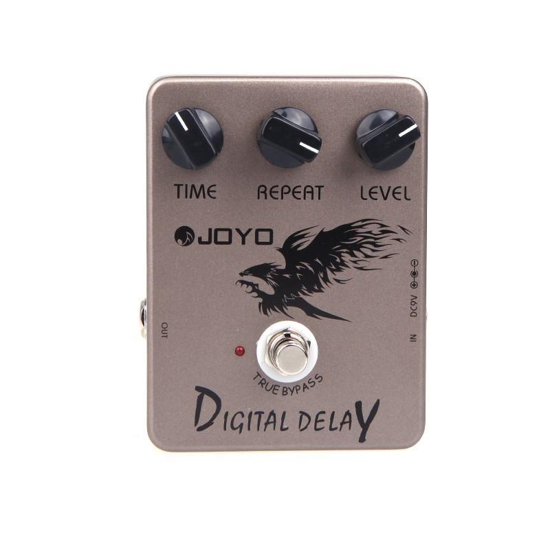 Педаль эффектов цифровой задержки Joyo JF-08 для гитары True Bypass серый