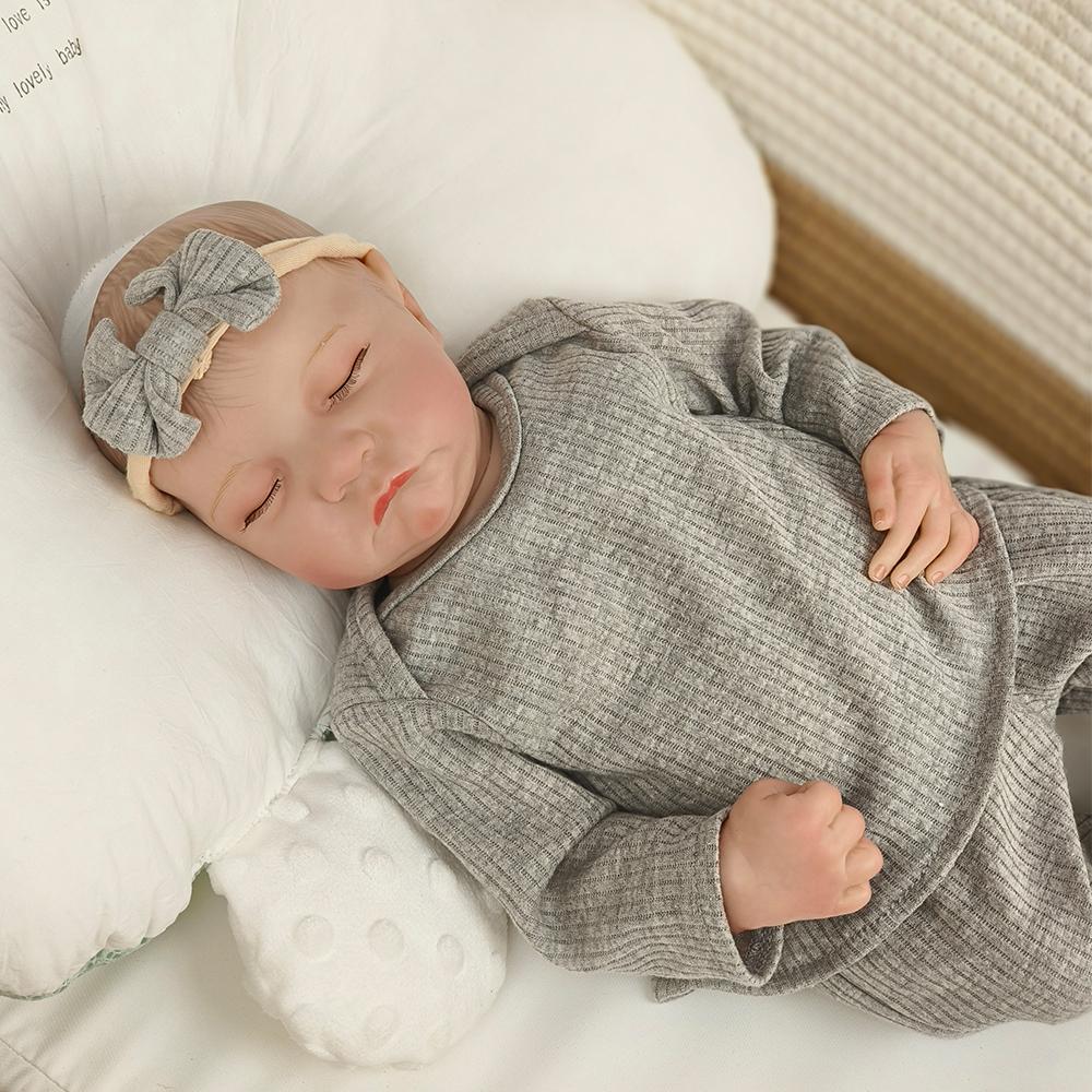 48 см новорожденная кукла Levi Reborn спящая мягкая силиконовая гибкая 3D тон кожи с видимыми венами ручная роспись волос кукла 48cm