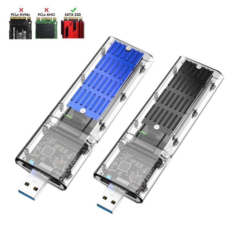 5 Гбит/с M2 SSD корпус M.2 к USB 3.0 высокоскоростной SSD корпус для SATA M.2 NGFF SSD 2242 2260 2280 мм адаптер карты ПК компьютерные аксессуары чёрный