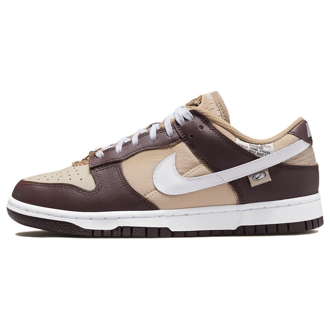 Nike Dunk Low Light Orewood коричневые женские кроссовки белые DX6060-111 35.5