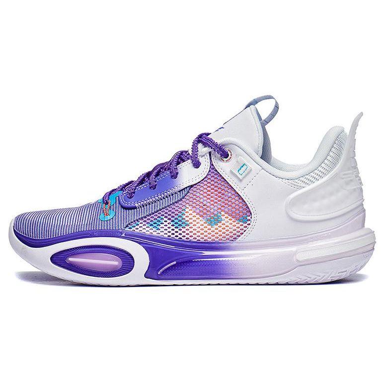 Мужские кроссовки Li-Ning Wade All City 11 Snowberg фиолетовые, флуоресцентно-синие, фиолетовые ABAT031-3 43⅔