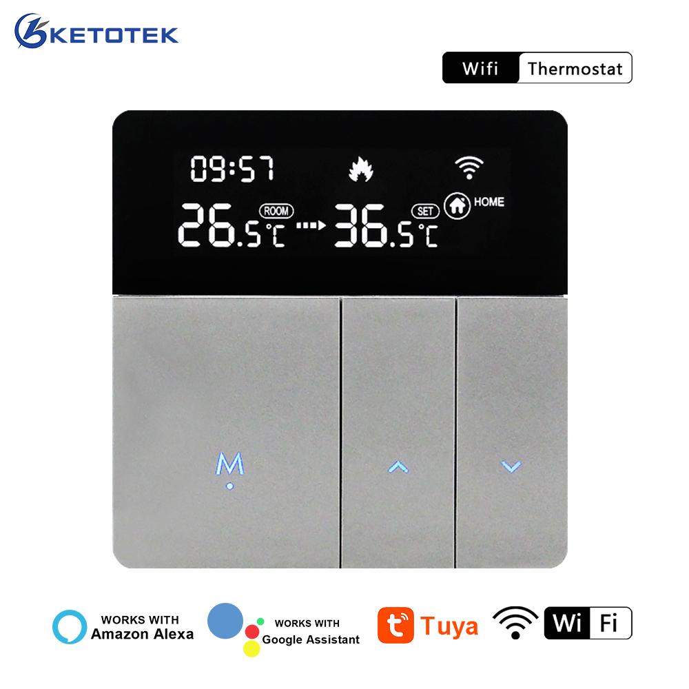 Умный Wi-Fi термостат 230 В 3A/16A регулятор температуры электрический пол с подогревом водяной газовый котел термостат работает с приложением Tuya