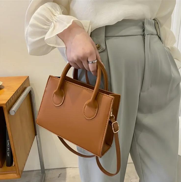 Модная сумка Z Crossbody Tide, сумка-тоут, однотонная женская сумка, квадратная сумка большой вместимости One Size белый