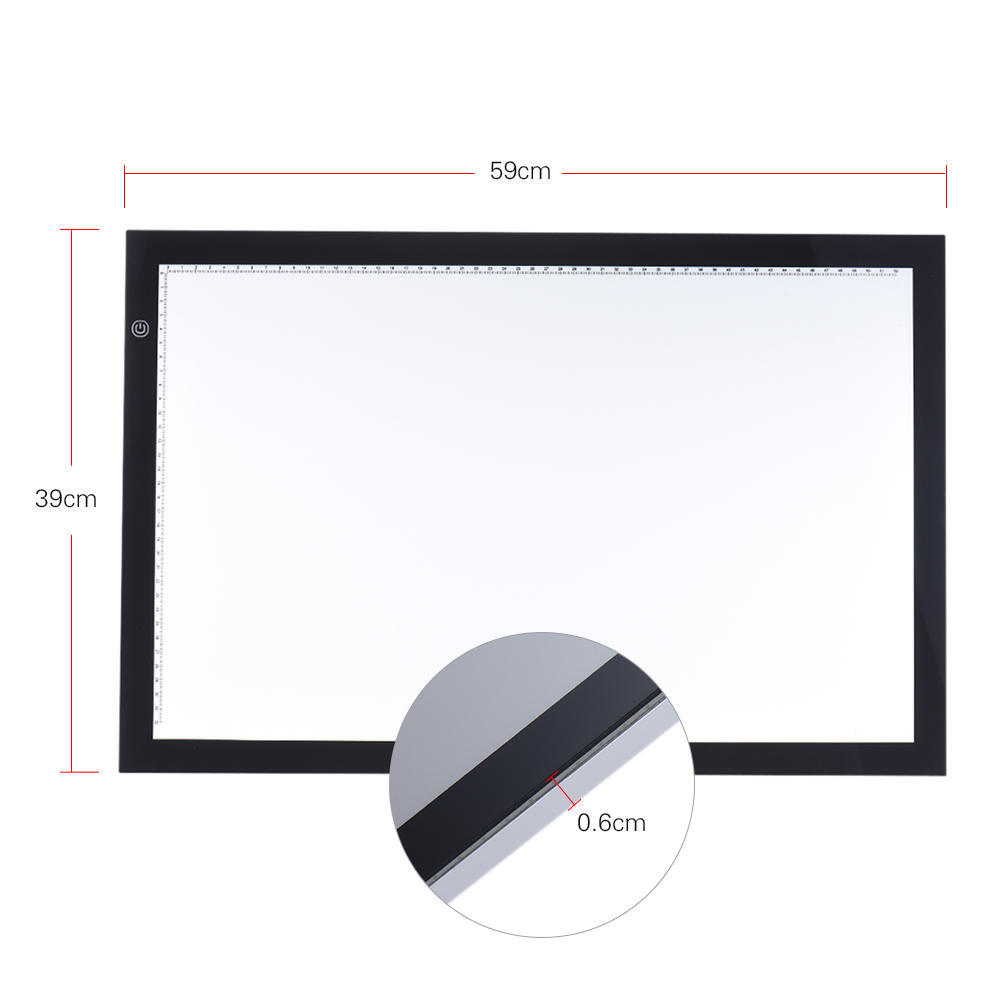 Рисование ULTRA Sottile Luce LED A2 BOX Copia Disegno Artist Tracciamento Tattoo Бордовый коврик