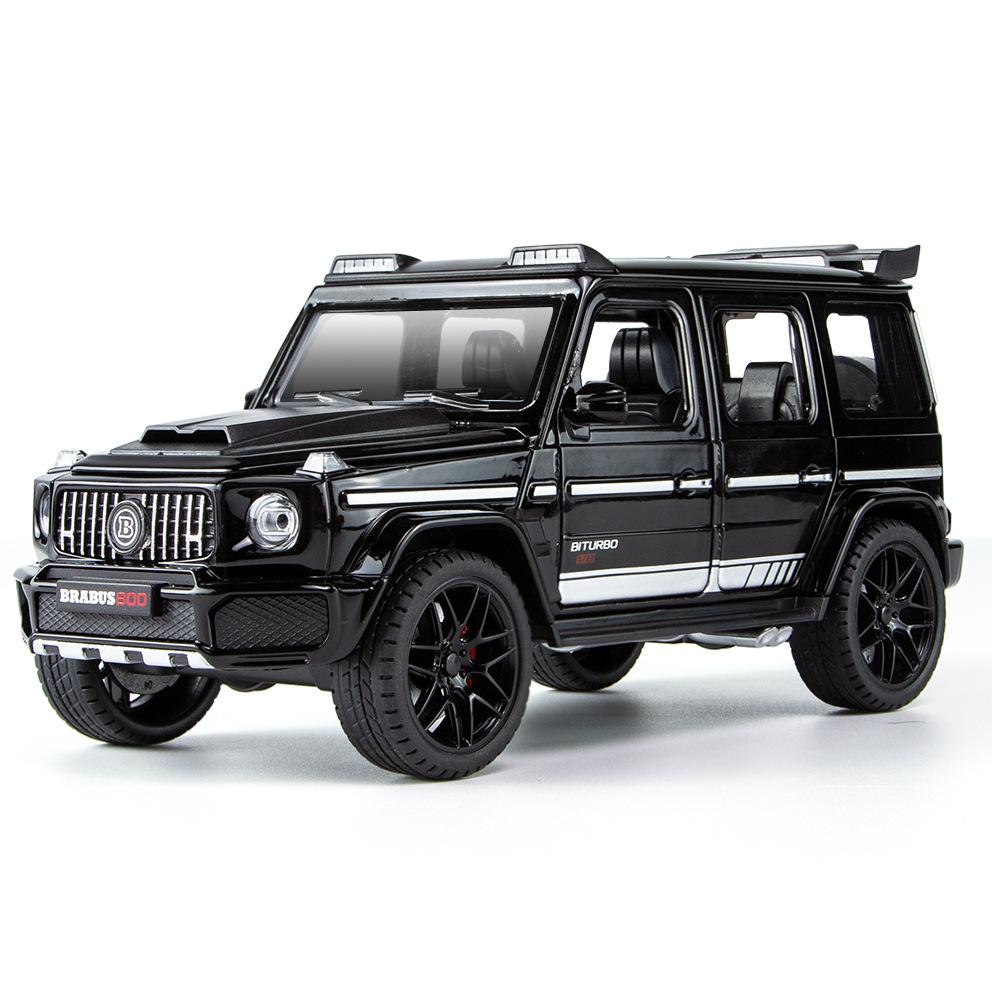 1:22 масштаба Benz G800, литая под давлением модель автомобиля из сплава, игрушечный автомобиль с откатным механизмом со светом и звуком для мальчиков и взрослых, подарок 1/22-21.5x9.3x9.3cm белый