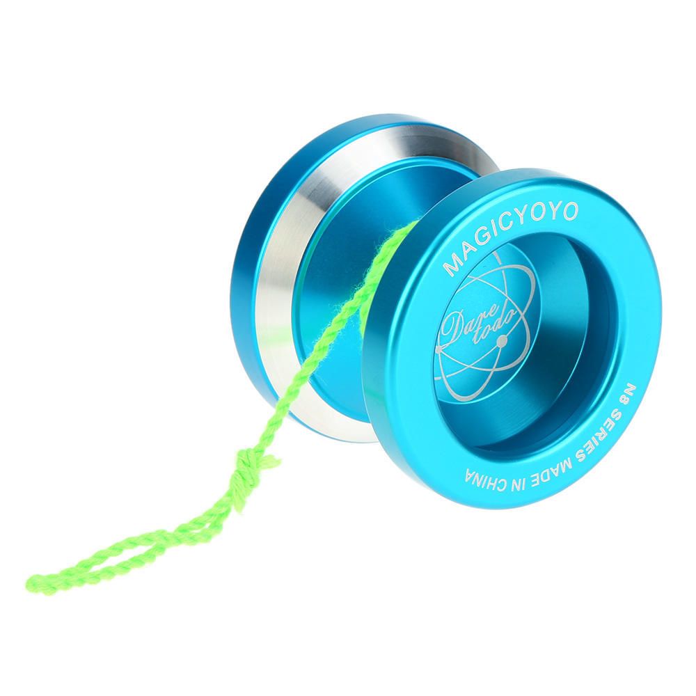 Профессиональный Magic Yoyo N8 из алюминиевого сплава, металлический шариковый подшипник Yoyo 8 KK с вращающейся струной для синий