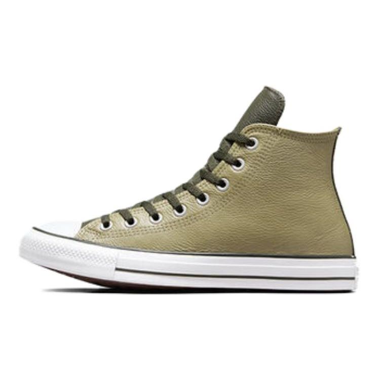 Converse Chuck Taylor All Star Кожаные высокие кроссовки Mossy Sloth Green Unisex Кроссовки Cave-Green A06571C 43