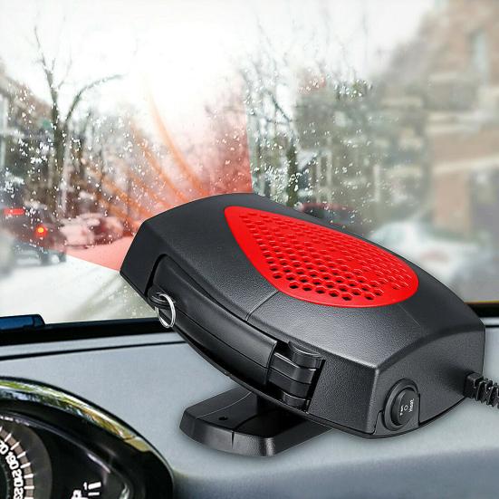 12/24 В 150 Вт Портативный автомобильный обогреватель-кулер Вентилятор обогрева лобового стекла туманоуловитель 12V красный