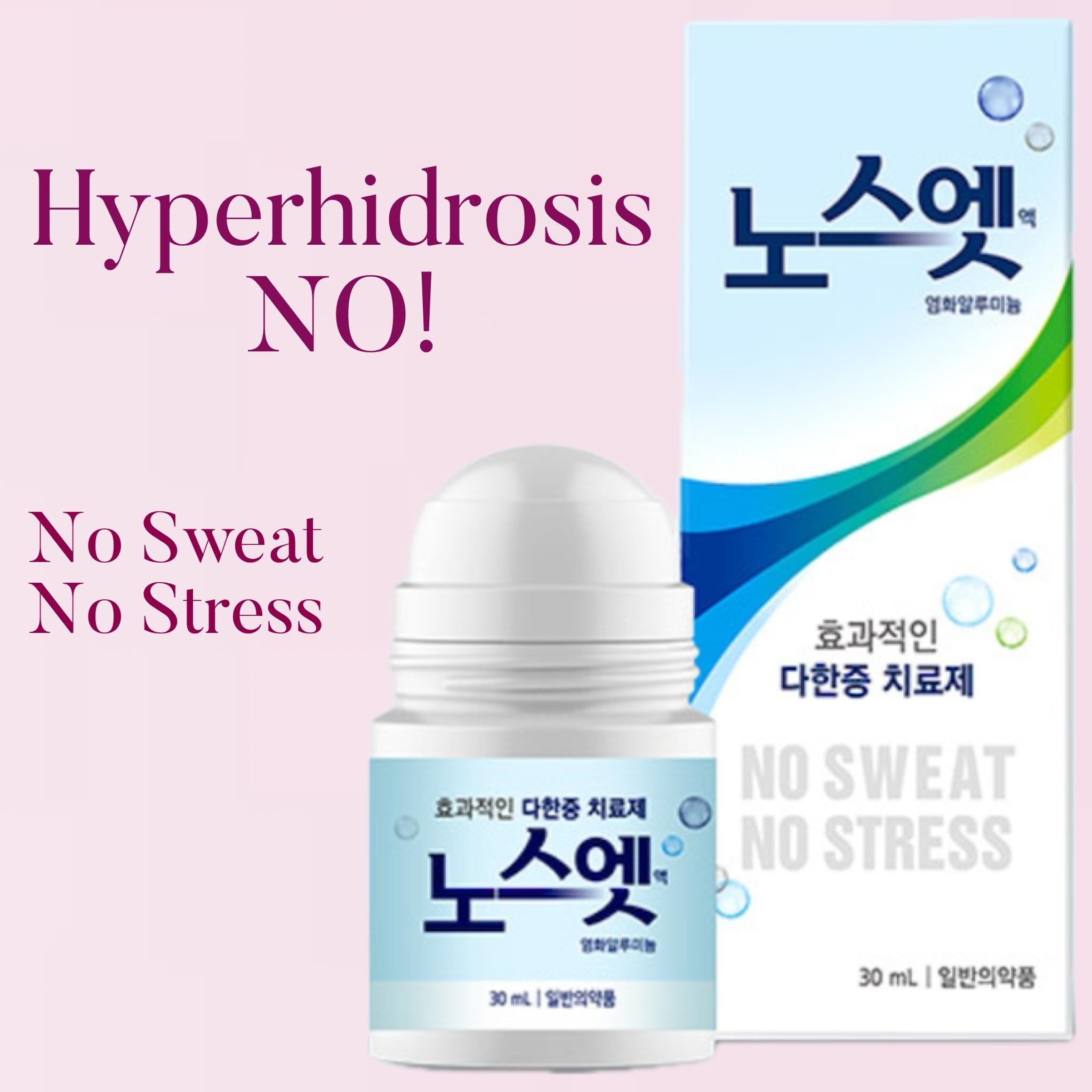 NoSweat NoStress Корейское средство от гипергидроза 30 мл/Антимикробные дезодоранты и антиперспиранты 30ml синий