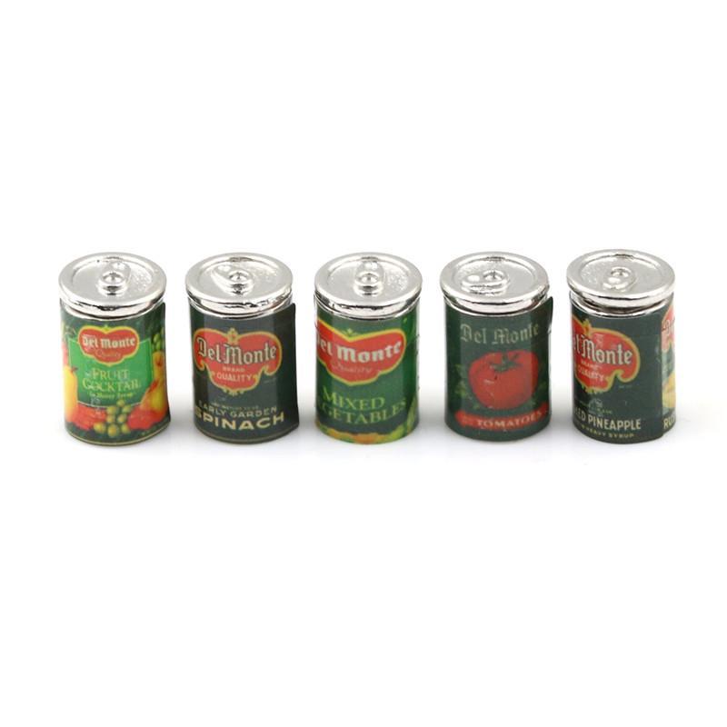Миниатюрная еда, игровая сцена, модель кукольного дома, аксессуары, мини-консервированные фрукты