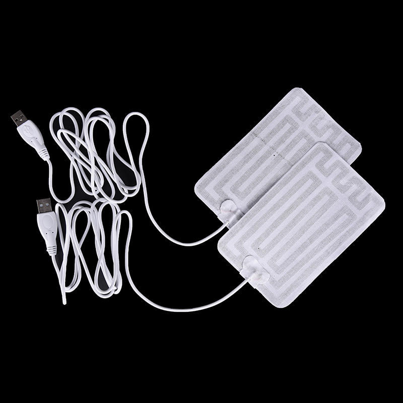 1 пара зимних теплых перчаток 5 В, подушечки с подогревом, питание от USB, подушечки для рук, 8*13 см