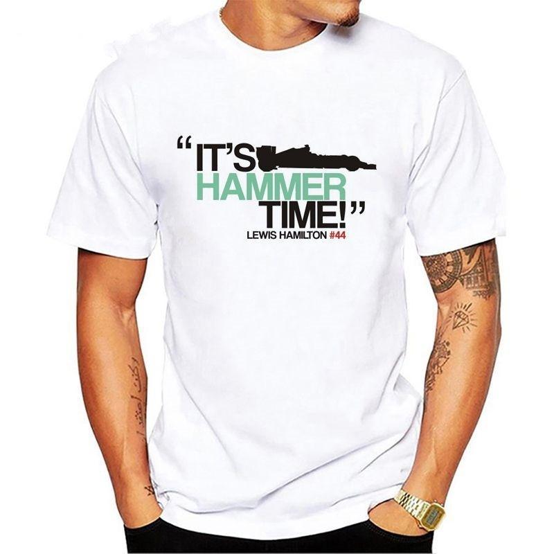 Футболка унисекс ItS Hammer Time Lewis Hamilton Homme, одежда для фитнеса с коротким рукавом S