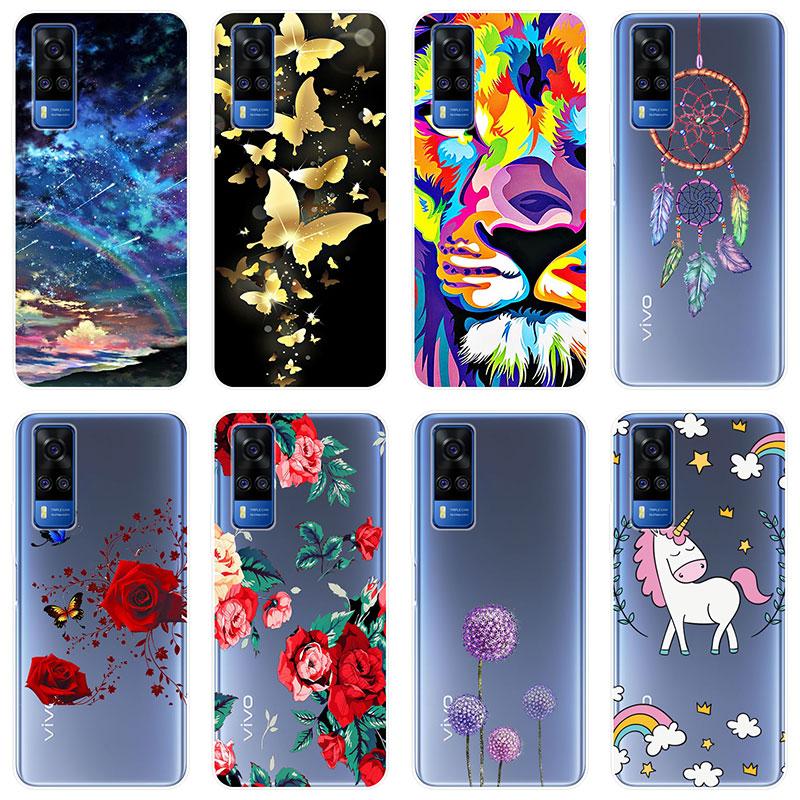 Для Vivo Y31 Y 31 VivoY31 чехол Мягкая силиконовая задняя крышка чехол для телефона с рисунком For Vivo Y31