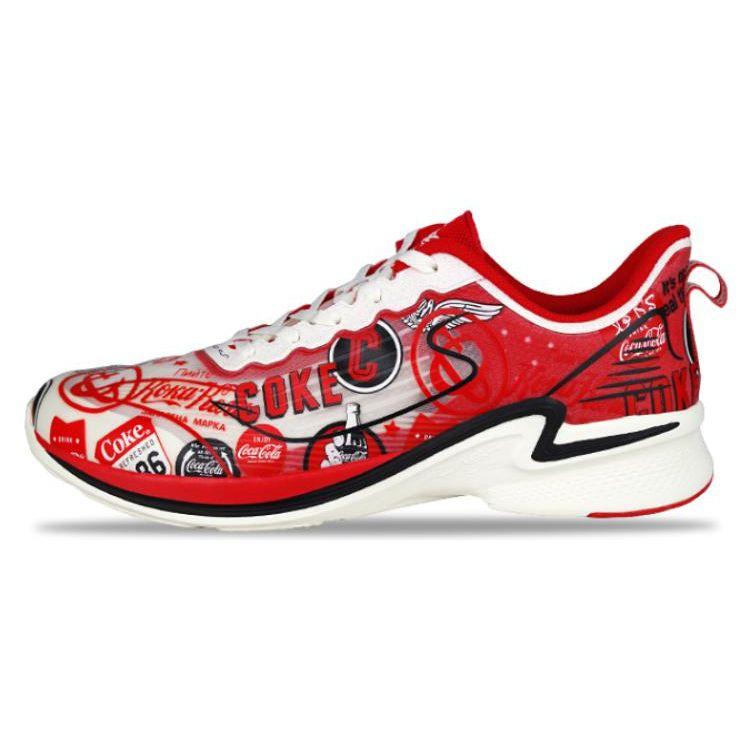 Кроссовки Coca-Cola X Anta Non-Slip Durable Breathable Low-Top Running Shoes Men sneakers Red Black 112025541-5 40