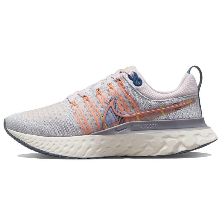 Женские кроссовки Nike React Infinity Run Flyknit 2 Premium Pink Foam Blue Tint, разноцветные, DH2497-600 36.5