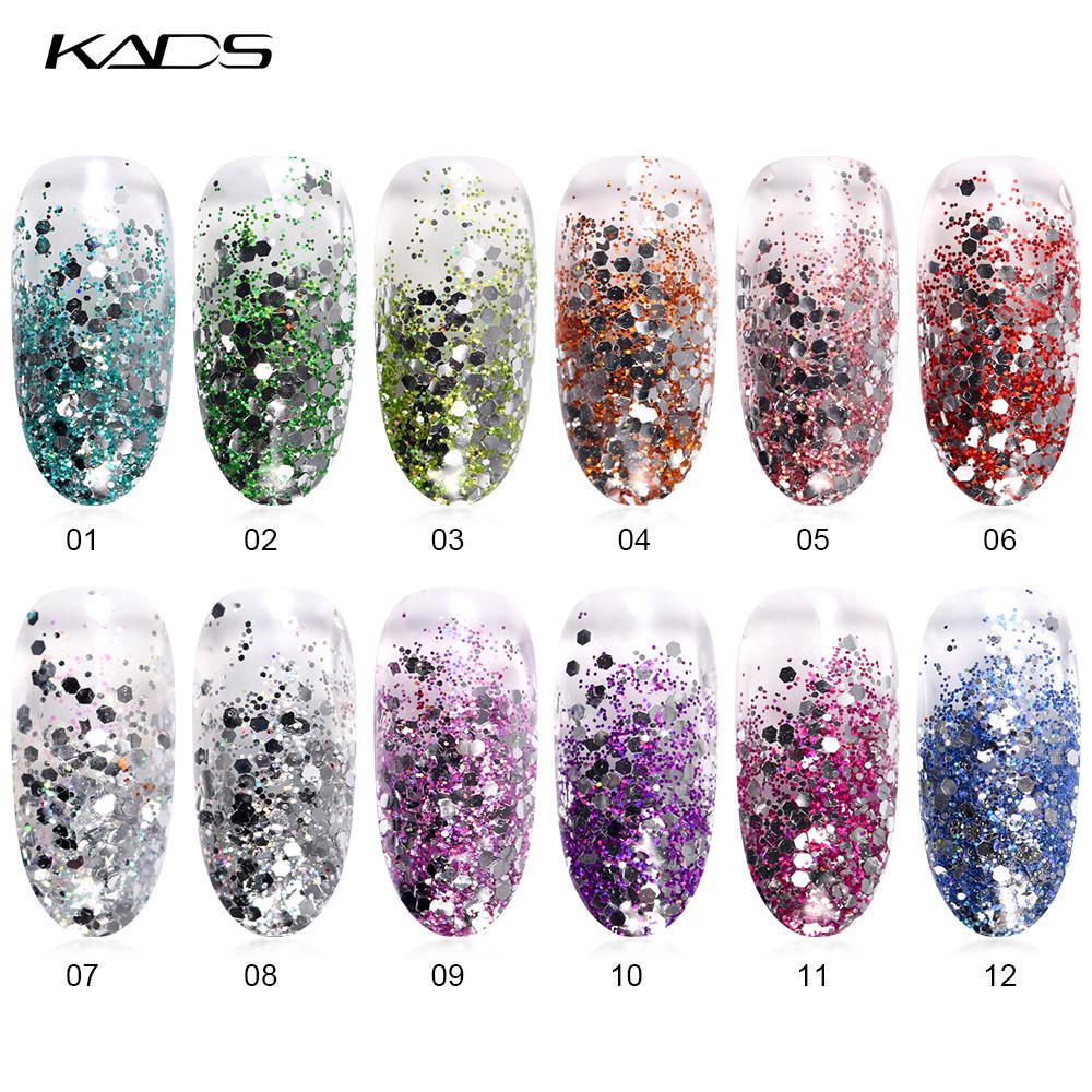 KADS High Gloss Silver Glitter Dust Пудра для ногтей