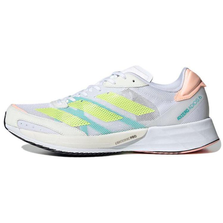 adidas Adizero Adios 6 White Pulse Lime Женские кроссовки Cloud-White Light-Flash-Orange GY0910 36⅔