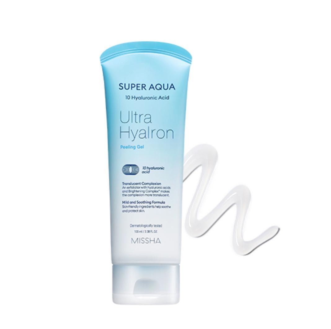 Гель-скатка для пилинга с гиалуроновой кислотой Super Aqua 100 мл