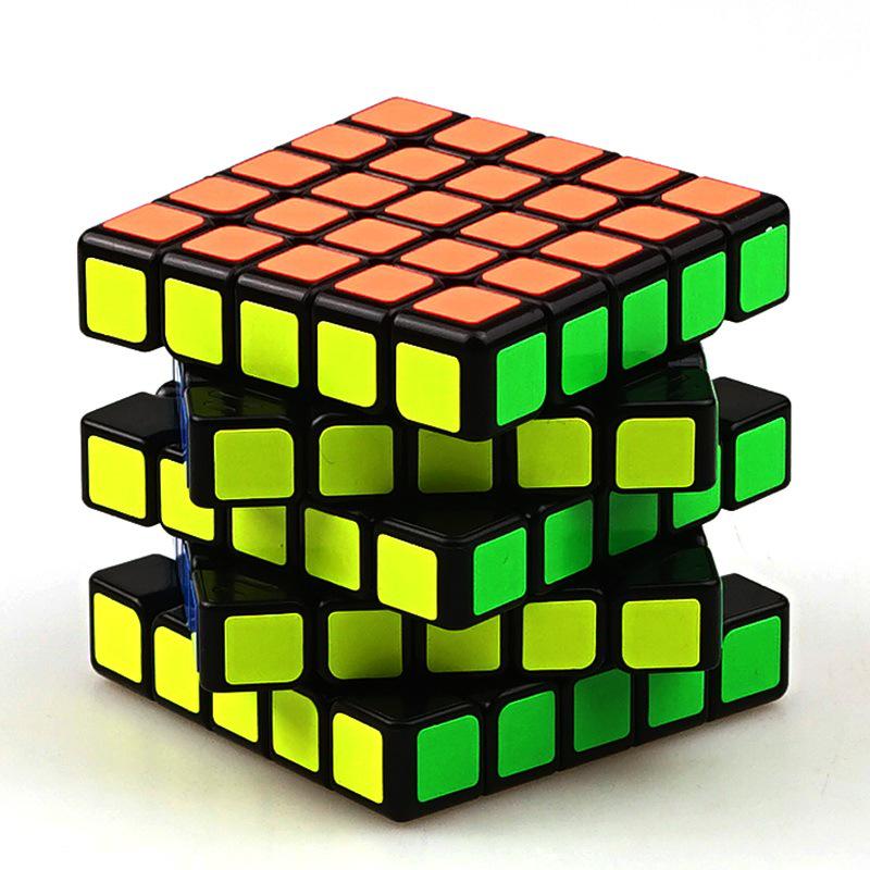 62x62x62 мм 5x5x5 Уровень Magic Cube Ультрагладкий Rubix Rubik Развивающие игрушки чёрный