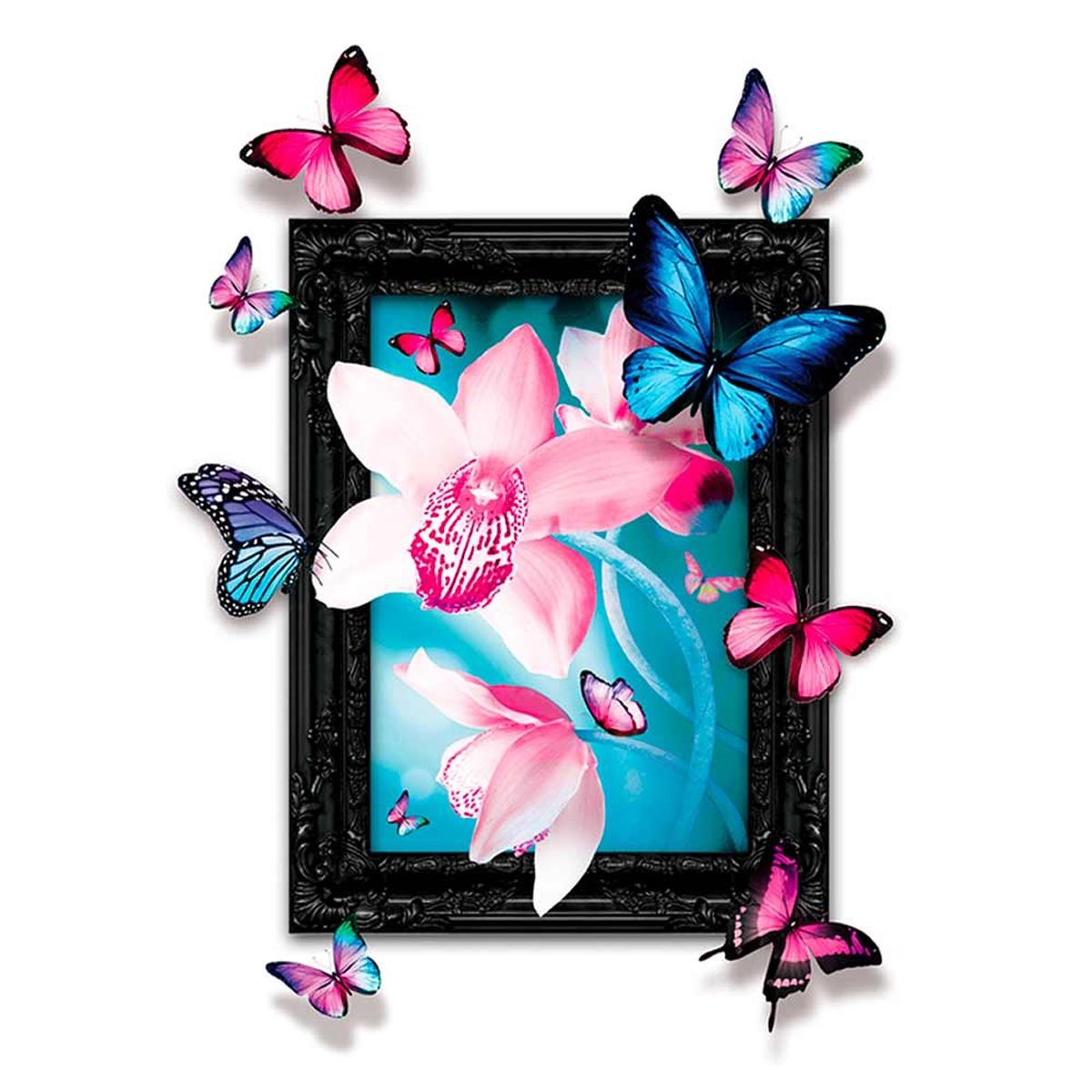 Les Trésors De Lily [Q2011] - Наклейка trompe l oeil  Envol Papillons  розовый синий - 50x70 см ярко-розовый