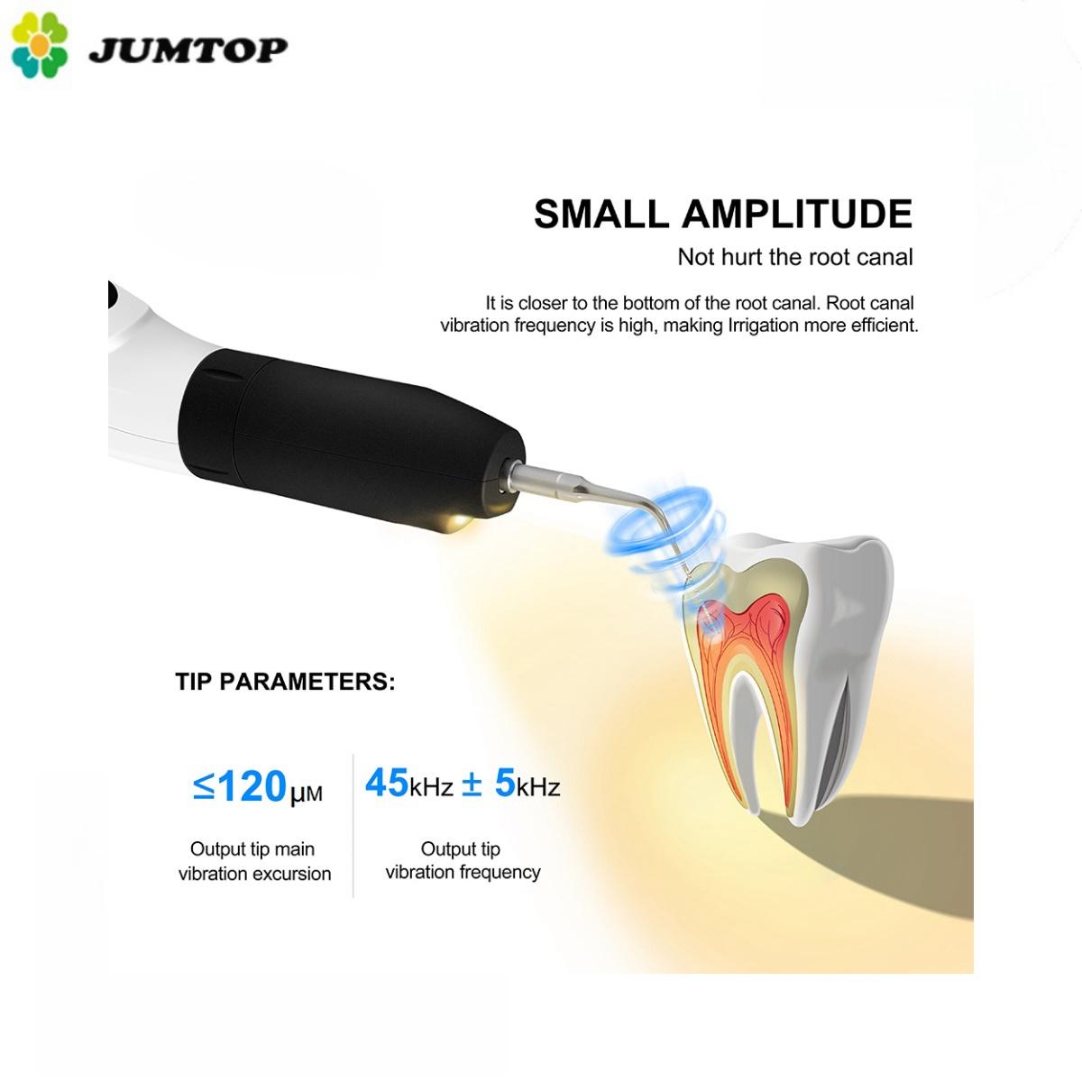 Светодиодный стоматологический беспроводной ультразвуковой активатор Endo Ultra Activator Ультразвуковая мойка зубов с 6 насадками Стоматологические инструменты белый/чёрный