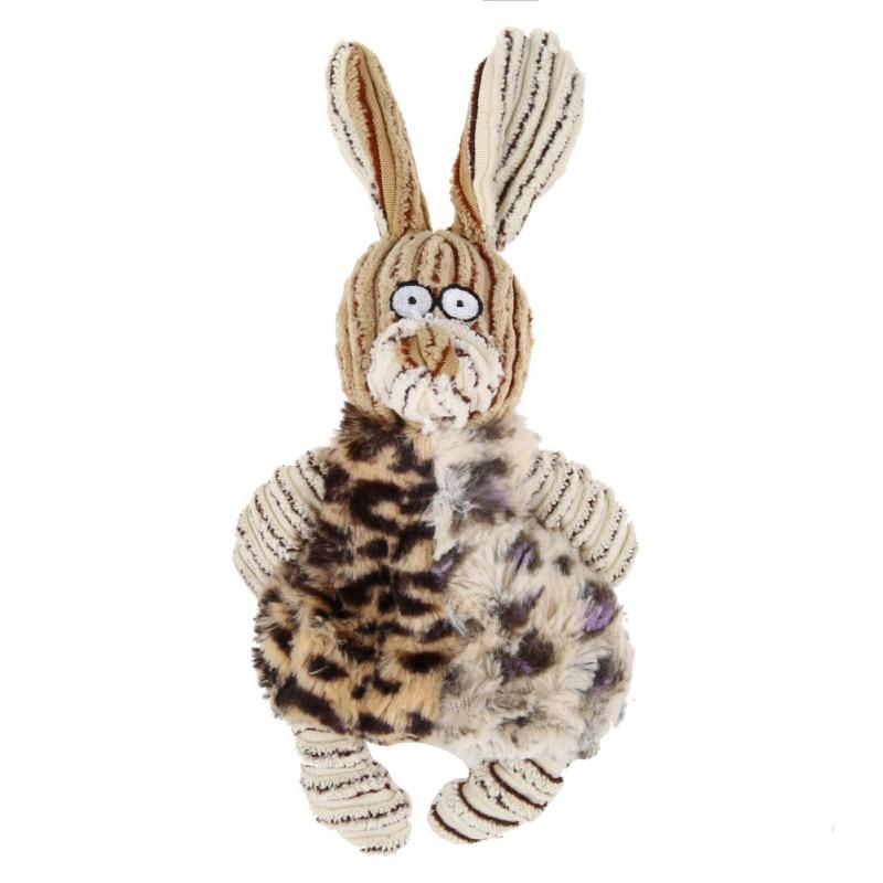 WTEMPO Pet Toy Rabbit Shape Pet Dog Pv Plush Chew Toy Puppy Dog Chew Bite Sound Squeaker Squeaky Toy See Below Size