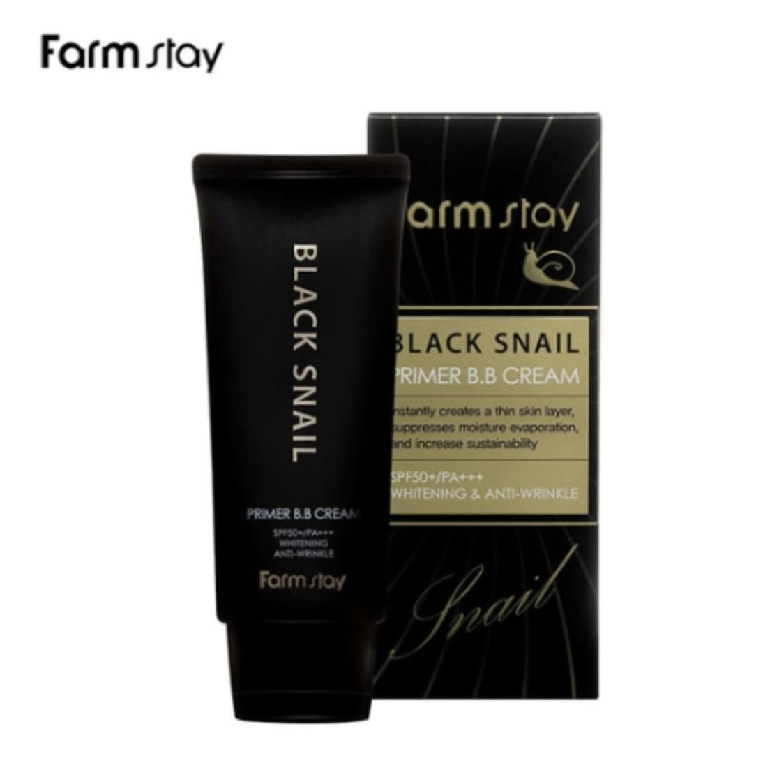 FARM STAY Black Snail Primer BB Cream SPF50+ PA+++ 50 г (3 варианта) 1pcs