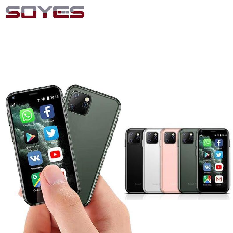 Маленький смартфон SOYES XS11, 2,5-дюймовый четырехъядерный процессор Android 6,0, 1 ГБ ОЗУ, 8 ГБ ПЗУ, 1000 мАч, мобильный телефон с двумя SIM-картами, 3G розовый
