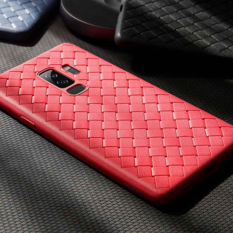 Для Samsung Galaxy Huawei iPhone Xiaomi Redmi Тканый мягкий силиконовый чехол из ТПУ Samsung Galaxy Note 10 чёрный