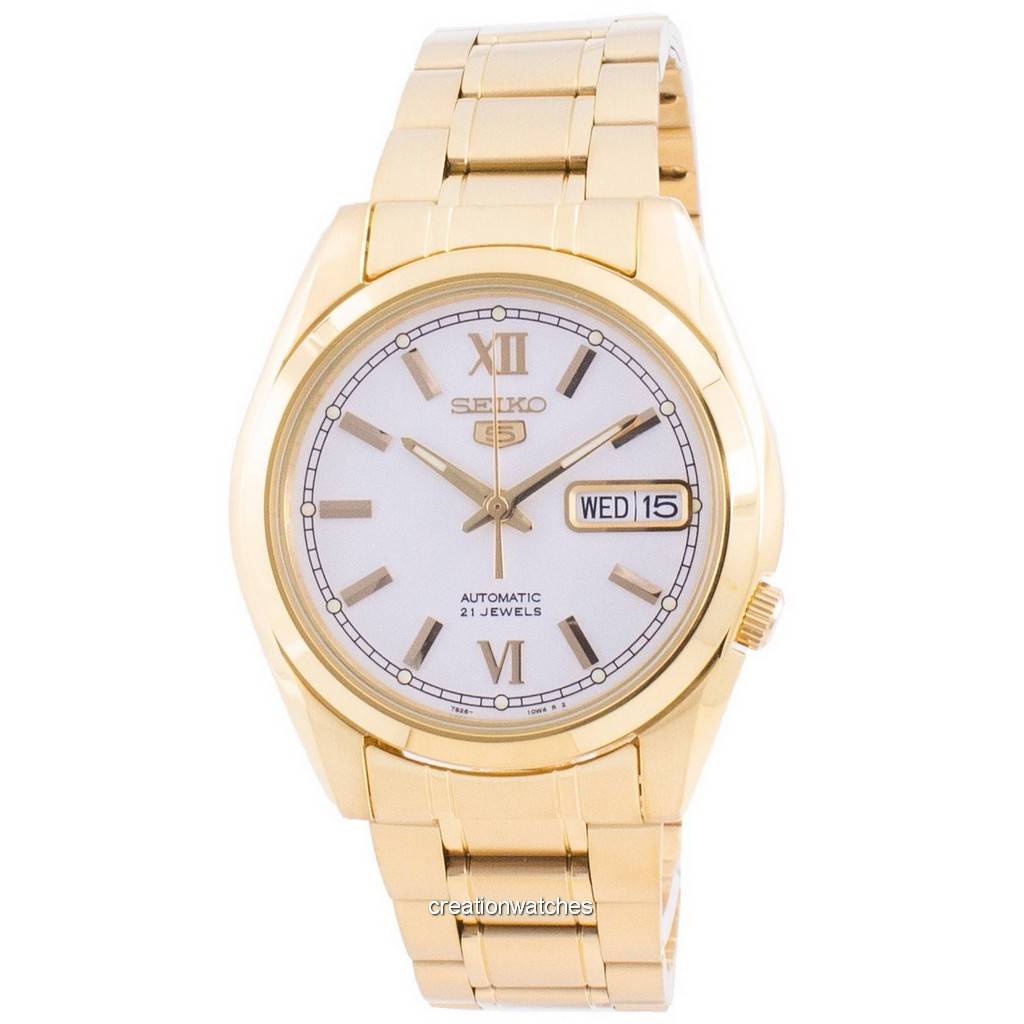 Seiko 5 автоматические мужские часы с белым циферблатом SNKL58 SNKL58K1 SNKL58K белый