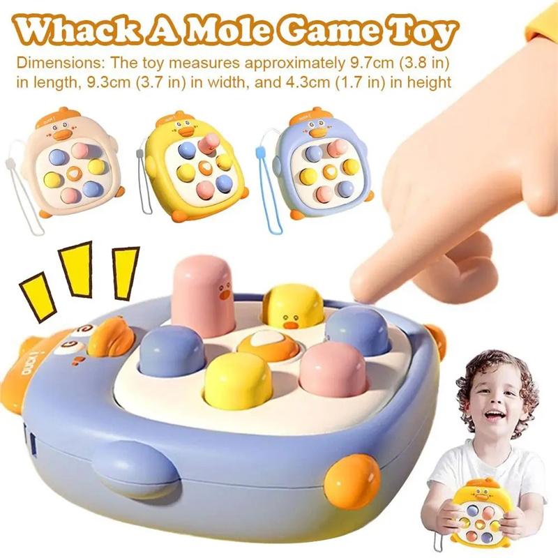 Электронная детская игрушка с пресс-ручкой, игрушка-непоседа, игра с быстрым нажатием, облегчение сдавливания, Whac-A-ole, игрушки, сенсорные игрушки для раннего образования бежевый