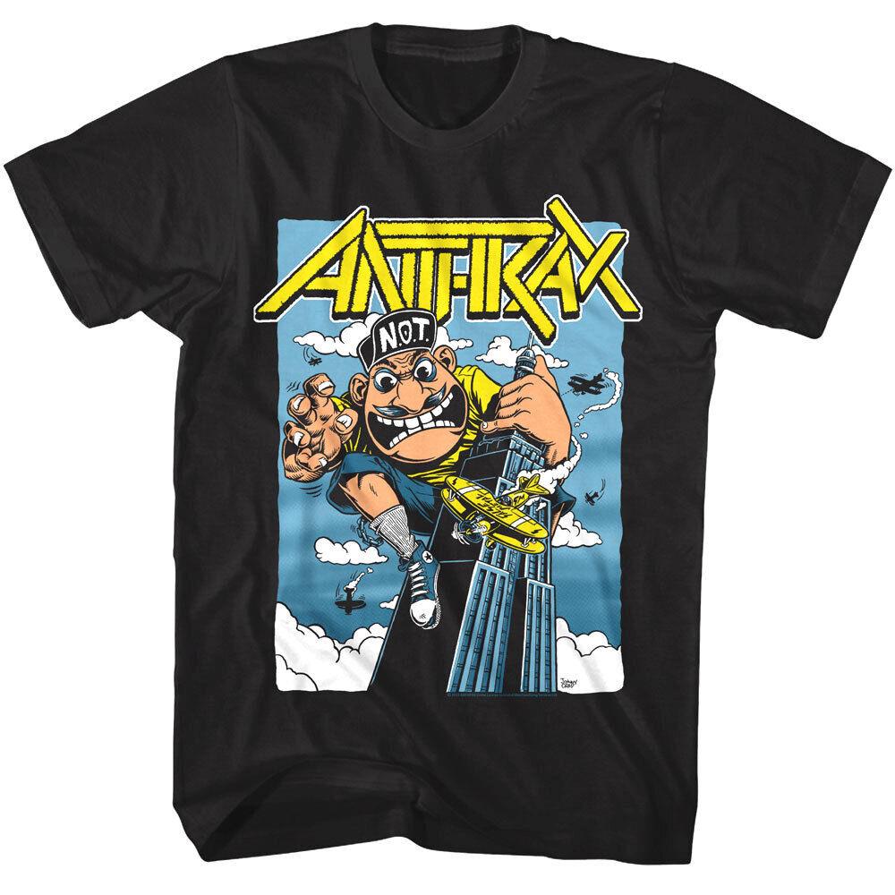 Футболка унисекс с талисманом концертной трэш-метал группы Anthrax Not Man As King Kong S