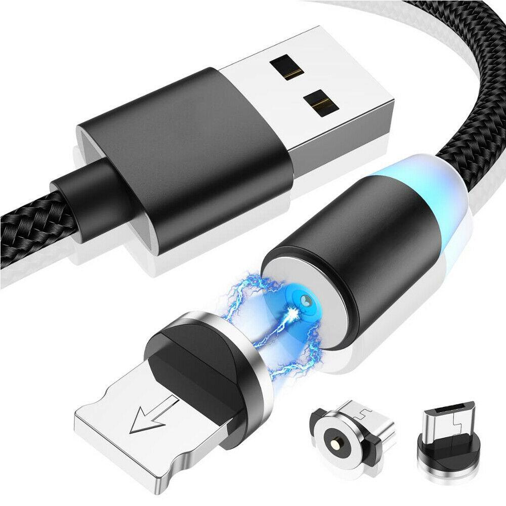   Joom Магнитный зарядный кабель Micro USB для мобильного телефона Samsung Android Быстрая зарядка Модный зарядный кабель 1M Cable+Micro USB Plug чёрный