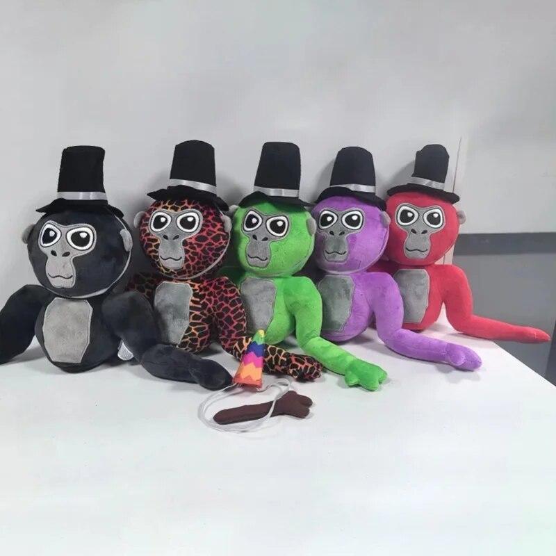 Новый 25 см Gorilla Tag Monke аниме плюшевая игрушка плюшевые игрушки мягкие плюшевые детские подарки кукла на день рождения красный