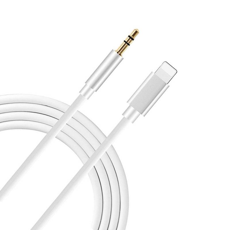 Удлинительный аудиокабель с разъемом Lightning до 3,5 мм, Aux шнур для IPhone 11 Pro XS Max XR X 10 8 7 Plus, автомобильный динамик, разъем для наушников розового золота