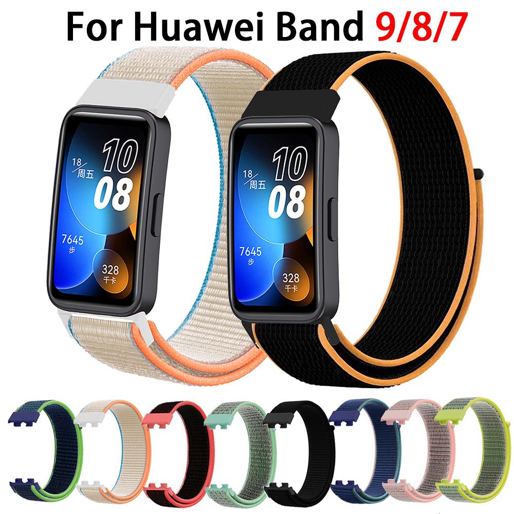  Ремешок для Huawei Band 8 9 7, аксессуары, нейлоновая петля, сменный ремень для умных часов, спортивный браслет, браслет 7 Huawei Band 8