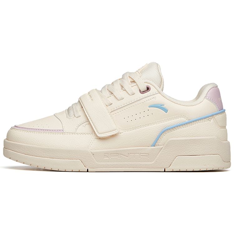 Кроссовки Anta Velcro Retro Casual Low-Top для скейтбординга, женские, белые, фиолетовые, синие 922218067-4 35.5