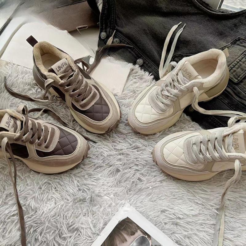 Женские туфли Cortez из натуральной кожи, обувь для папы, весенние новые повседневные туфли на платформе, женская спортивная обувь, мода 35