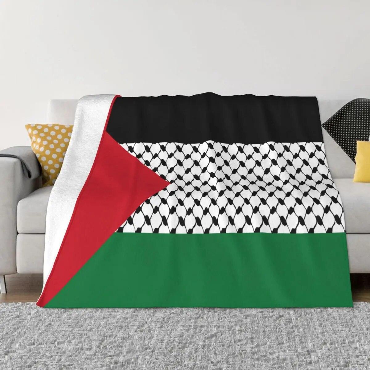 Фланелевое одеяло с флагом Палестины, палестинское одеяло Hatta Kufiya Keffiyeh с узором для кровати, дивана, дивана, 125*100 см, одеяло 75x100cm 30x40inch
