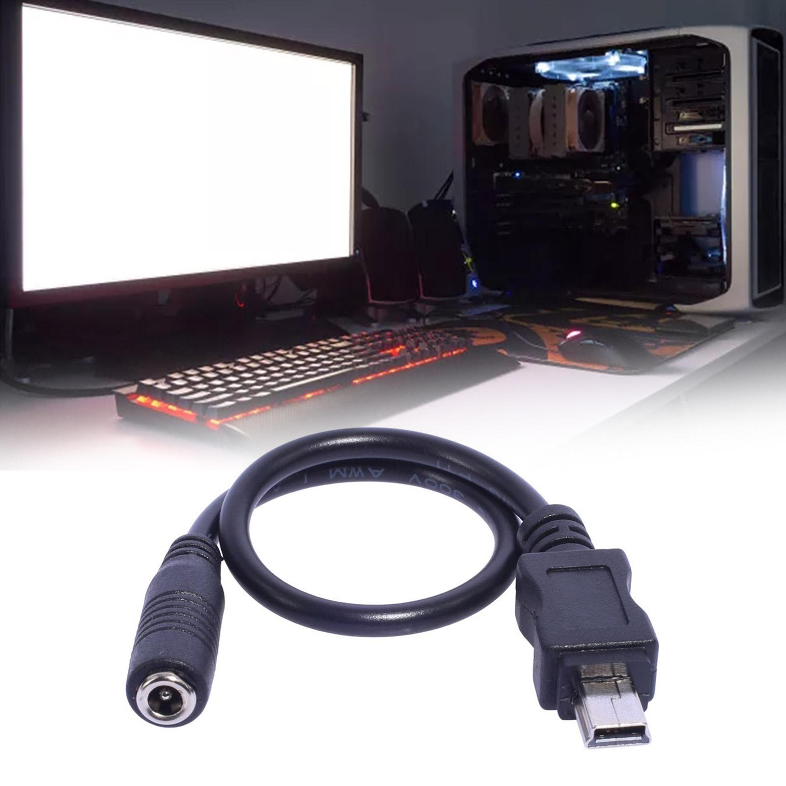 Мини-USB-кабель для зарядки планшетов, телефонов, камер 3,5x1,35 мм «мама» — i USB «папа», длина 20 см