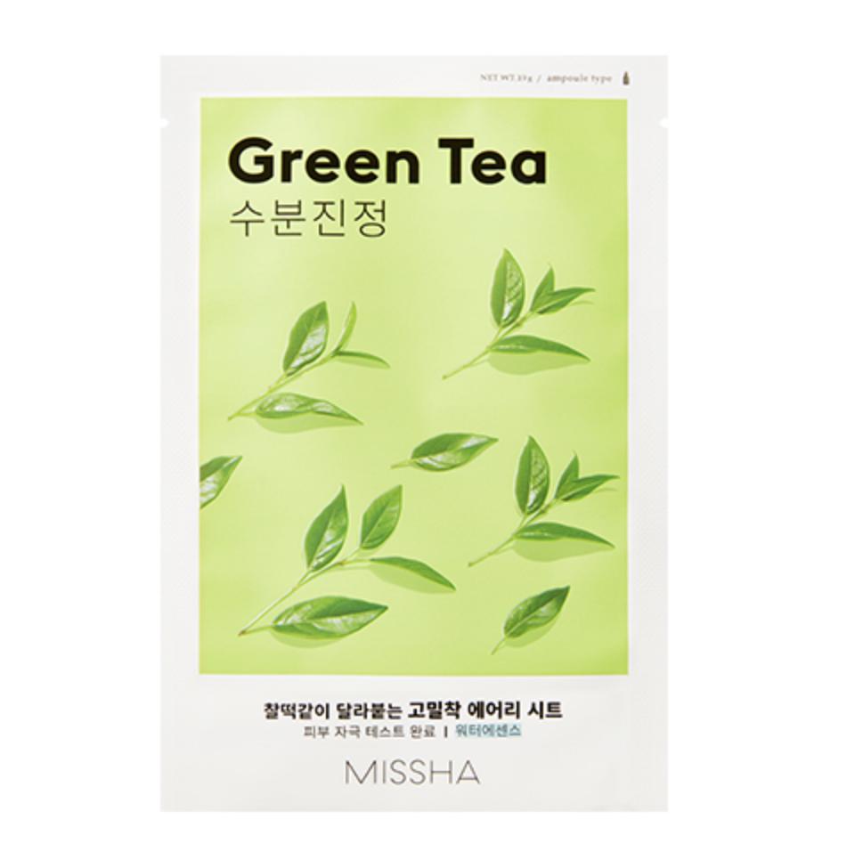 MISSHA Airy Fit Sheet Mask Green Tea 19 г * 10 листов
