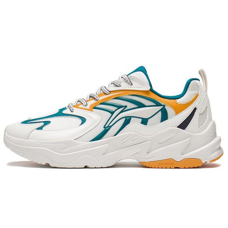 Кроссовки мужские Li Ning Qixing Trend Rebound Low-Top Running Shoes White Green ARLS023-4 39